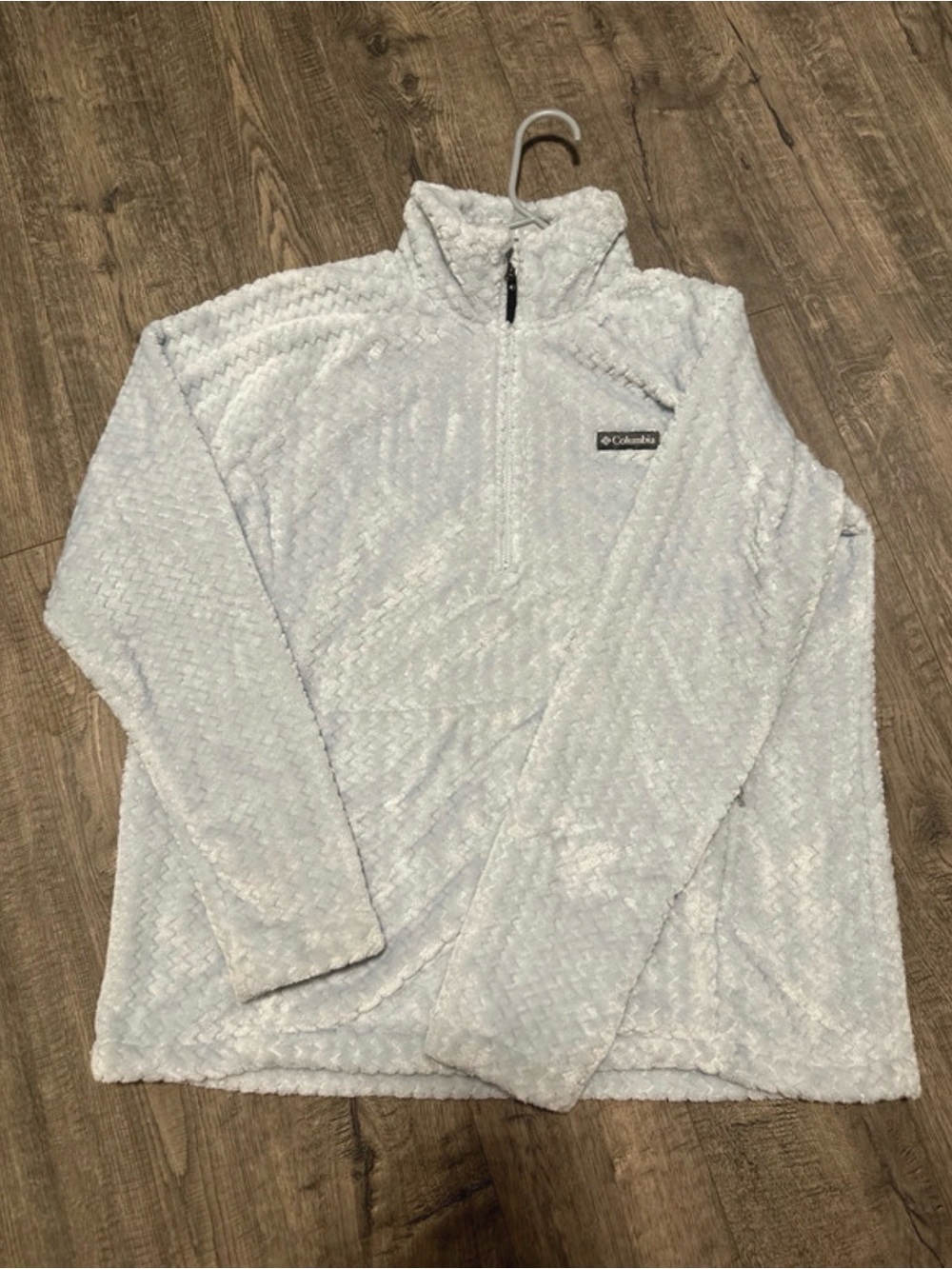 Columbia women’s baby blue Textured Half-Zip Fleece Pullover